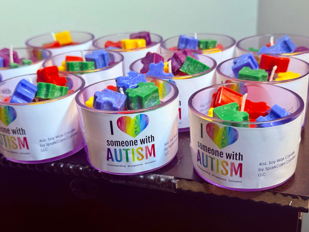 Autism Awareness Candles