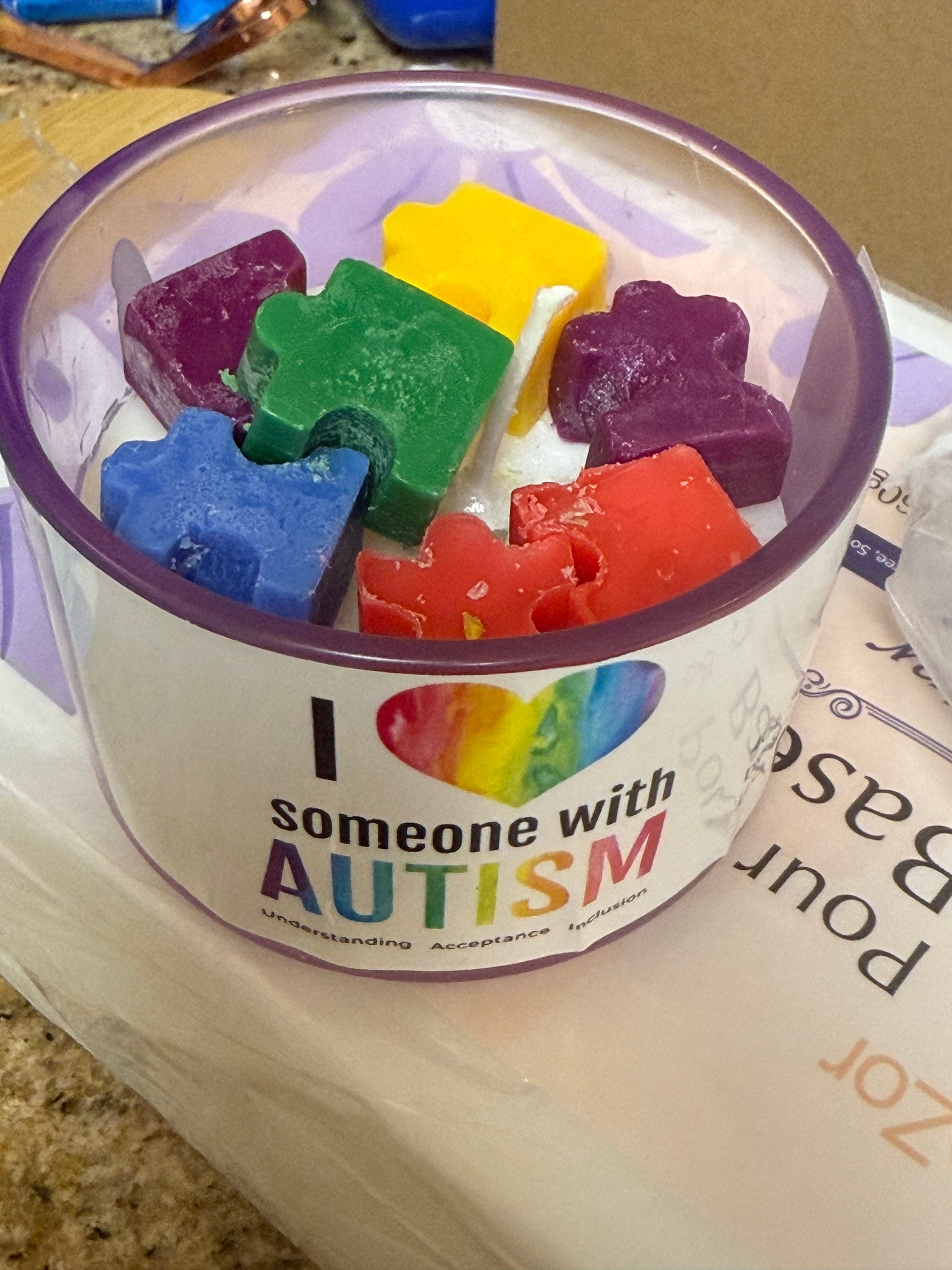 Autism Awareness Candles