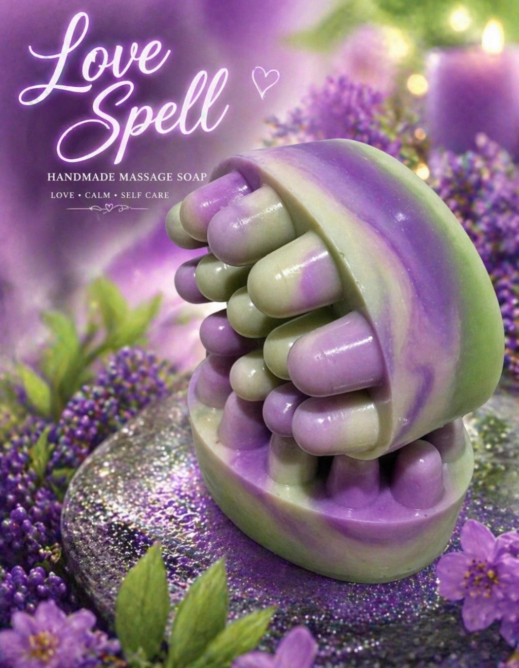 Love Spell Shea Butter Soap – Moisturizing Handmade Bar | Hydrating, Gentle, All-Natural Skin Care