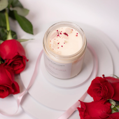 First Kiss – Hand-Poured Rose Scented Candle
